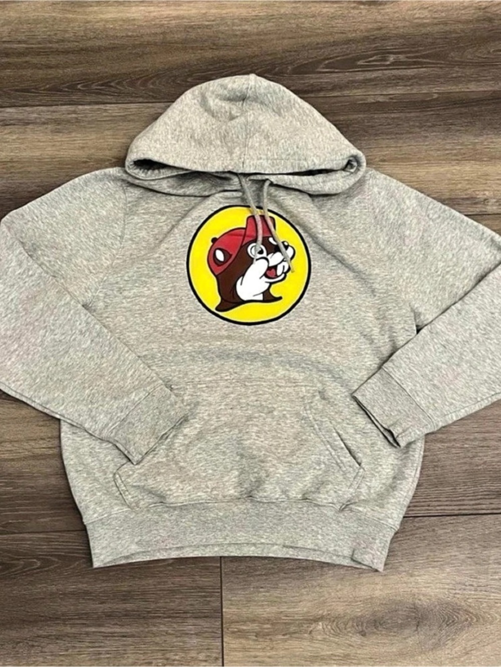Graphic Hoodie Gray Size Medium